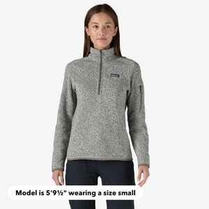Patagonia Women's Better Sweater 1/4-Zip Fleece, Birch White, Size M